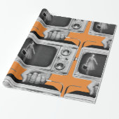 ヴィンテージ携帯テレビラッピング紙 ラッピングペーパー (アンロールド)