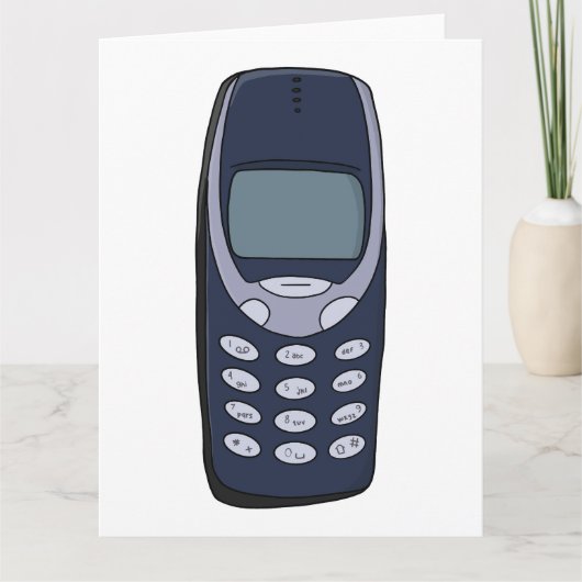 ヴィンテージ携帯電話 カード (正面)