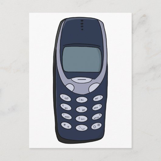 ヴィンテージ携帯電話 シーズンポストカード (正面)
