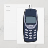 ヴィンテージ携帯電話 ポストカード (正面/裏面)