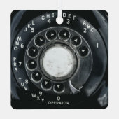 ヴィンテージ携帯電話 メタルオーナメント (裏面)