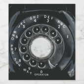 ヴィンテージ携帯電話 ワインラベル (シングルラベル)
