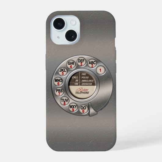 ヴィンテージ携帯電話 iPhone 15ケース (裏面)