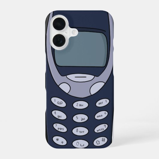 ヴィンテージ携帯電話 iPhone 16ケース (裏面)