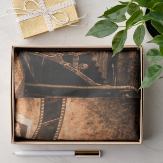 ヴィンテージ撮影カメラフィルムの切り離し 薄葉紙 (ギフト)