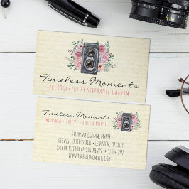 ヴィンテージ撮影カメラ写素朴真者 名刺