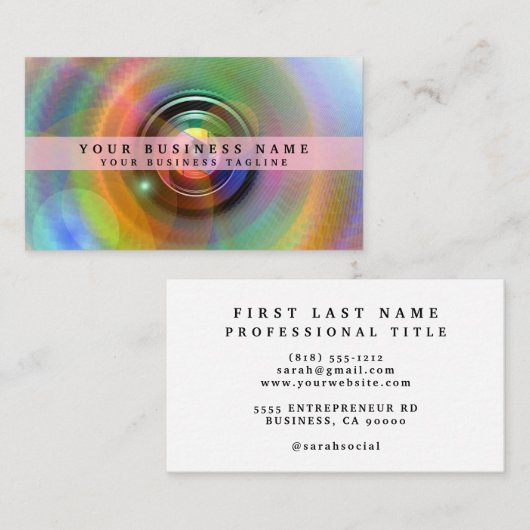 ヴィンテージ撮影カメラ 名刺 (正面/裏面)