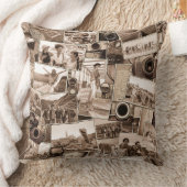 ヴィンテージ撮影コラージセピアID1066 クッション (ブランケット)