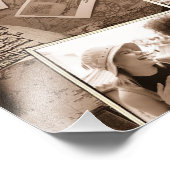 ヴィンテージ撮影コラージセピアID1066 フォトプリント            (角)