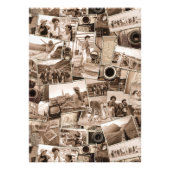 ヴィンテージ撮影コラージセピアID1066 フォトプリント            (正面)