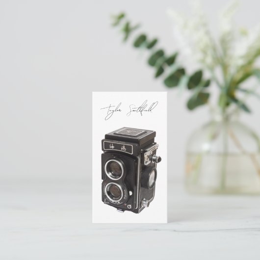 ヴィンテージ撮影シグネチャーカメラ 名刺 (スタンド正面)