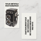 ヴィンテージ撮影トレンディーカメラ 名刺 (正面/裏面)