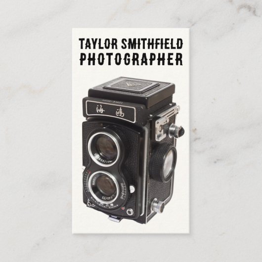 ヴィンテージ撮影トレンディーカメラ 名刺 (正面)