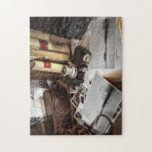 ヴィンテージ撮影機器サンタモニカ埠頭 ジグソーパズル (縦)