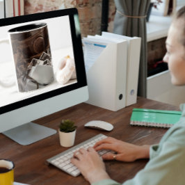 ヴィンテージ撮影機器サンタモニカ埠頭 ツートーンマグカップ