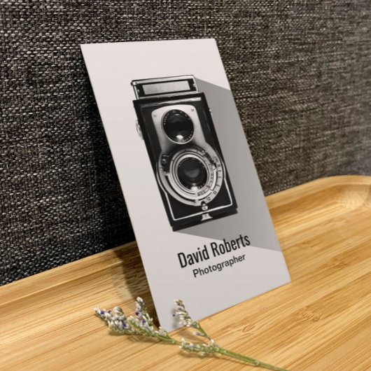 ヴィンテージ撮影者カメラ撮影 名刺