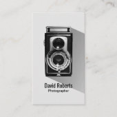 ヴィンテージ撮影者カメラ撮影 名刺 (正面)