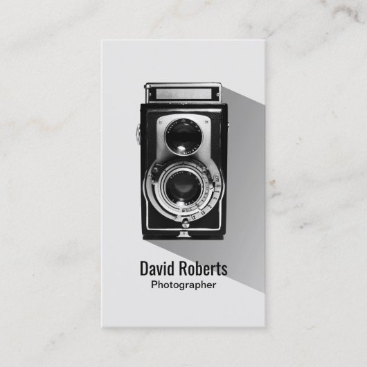 ヴィンテージ撮影者カメラ撮影 名刺 (正面)