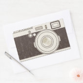 ヴィンテージ撮影 長方形シール (封筒)