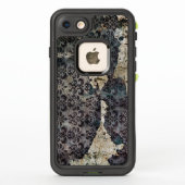 ヴィンテージ擦り切れたと乱用された壁紙 LifeProof iPhoneケース (裏面)