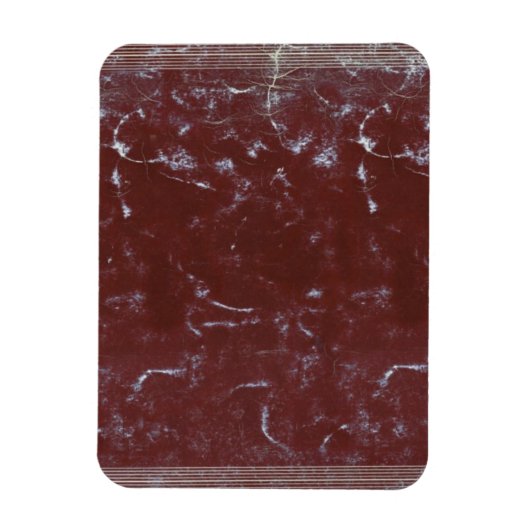 ヴィンテージ擦り切れたレッドノートブックカバー マグネット (縦)