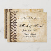 ヴィンテージ支払コレクション日付の保存 案内ポストカード (正面/裏面)