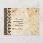 ヴィンテージ支払コレクション日付の保存 案内ポストカード (裏面)