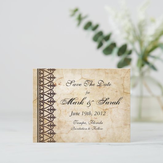 ヴィンテージ支払コレクション日付の保存 案内ポストカード (スタンド正面)