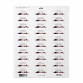 ヴィンテージ放射開花結婚ズ ラベル (フルシート)