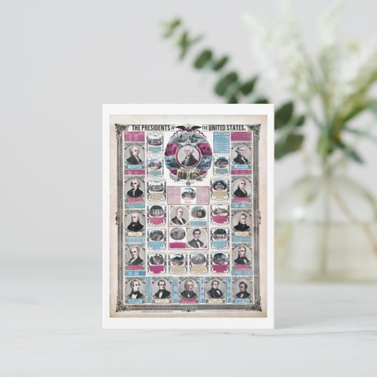 ヴィンテージ政治大統統一された領 ポストカード (スタンド正面)