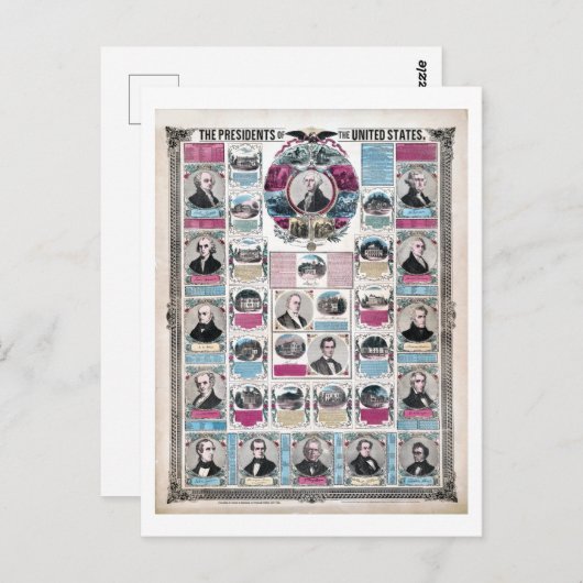 ヴィンテージ政治大統統一された領 ポストカード (正面/裏面)