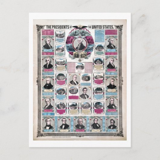 ヴィンテージ政治大統統一された領 ポストカード (正面)