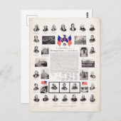 ヴィンテージ政治大統領 ポストカード (正面/裏面)