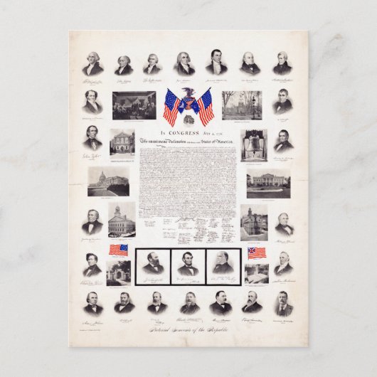 ヴィンテージ政治大統領 ポストカード (正面)