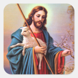 ヴィンテージ救い主イエス・ザ・シェパード スクエアシール