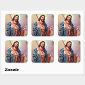 ヴィンテージ救い主イエス・ザ・シェパード スクエアシール (シート)