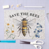 ヴィンテージ救ススクリプト花の切り離し 薄葉紙 (クラフト)