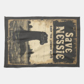 ヴィンテージ救ネッシーローチネスモンスター キッチンタオル (横)