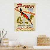 ヴィンテージ救先住民野鳥の生活 ポスター (キッチン)