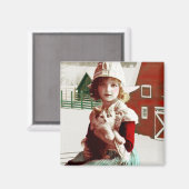 ヴィンテージ救出庫子猫磁石 マグネット (正面/裏面)