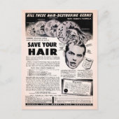 ヴィンテージ救広告はがき ポストカード (正面)