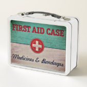 ヴィンテージ救急箱  メタルランチボックス (裏面)