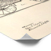 ヴィンテージ救急車1889特許美術古ピーパー ポスター (角)