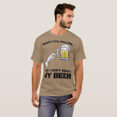 ヴィンテージ救済落ちた Iveとビールが届かない Tシャツ (正面フル)