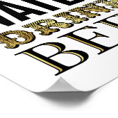 ヴィンテージ救金ゴールド飲料用ビールの看板プリント ポスター (角)