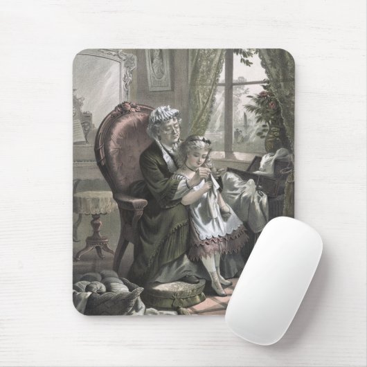 ヴィンテージ教えおばあちゃんの嫁 マウスパッド (マウス)