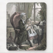 ヴィンテージ教えおばあちゃんの嫁 マウスパッド (正面)