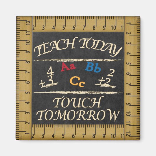 ヴィンテージ教えスタイル今日先生磁石 マグネット (正面)