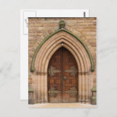 ヴィンテージ教会のドア – 統一された王国 – はがき (正面/裏面)