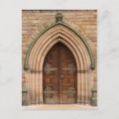 ヴィンテージ教会のドア – 統一された王国 – はがき (正面)